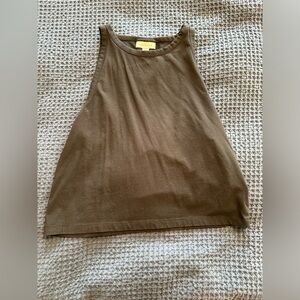 TopShop Black Cropped Tank Top